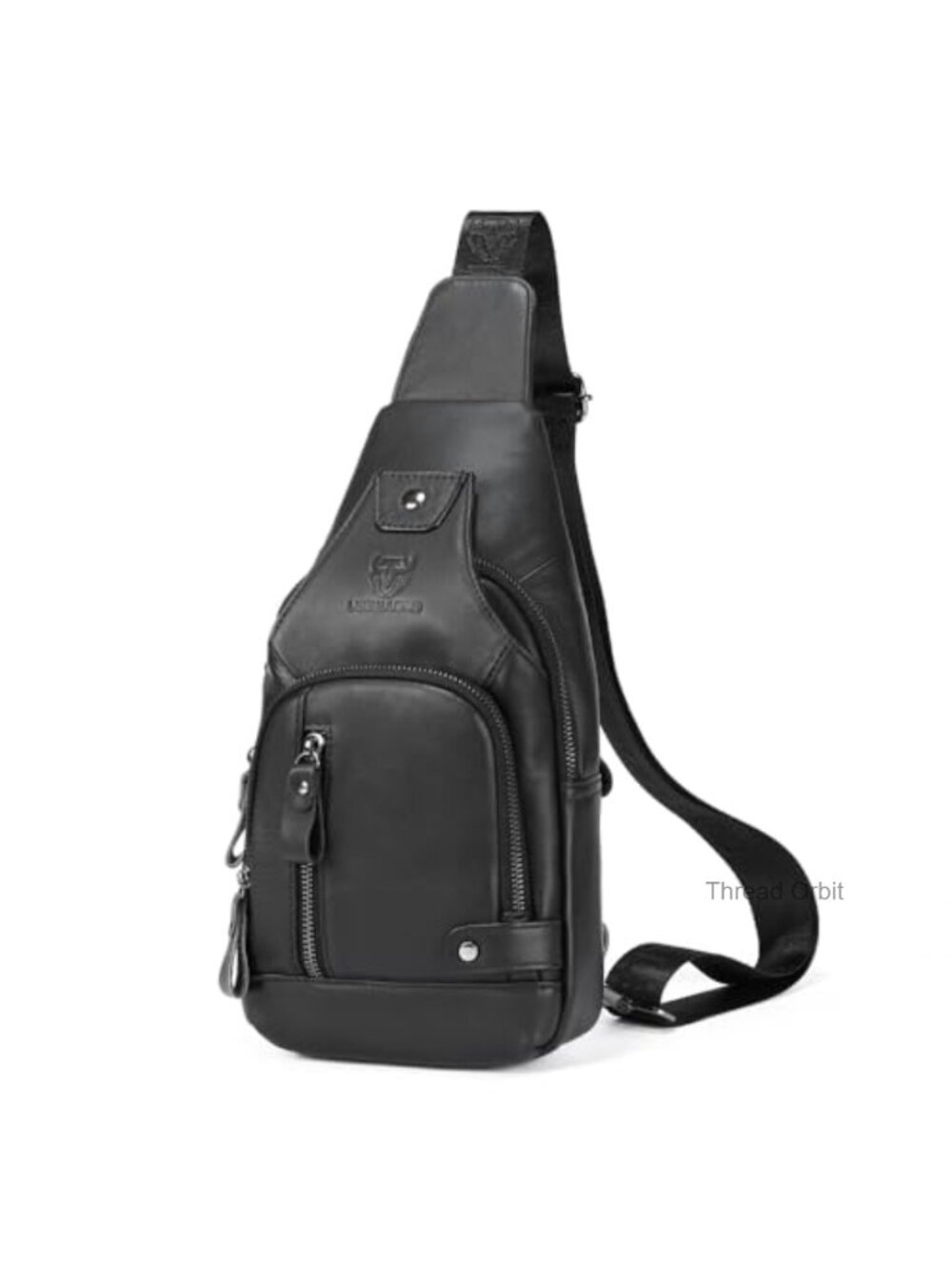 Genuine Leather Sling Bag Crossbody Backpack for Men